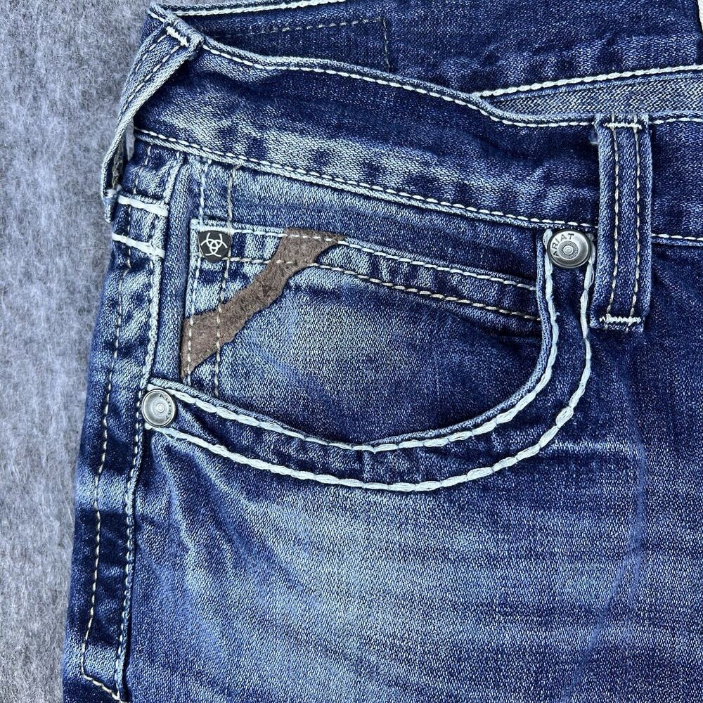 Ariat Men's Jeans M5 Slim Straight Medium Wash Blue Denim 100% Cotton Size 36x36 - Picture 8 of 15